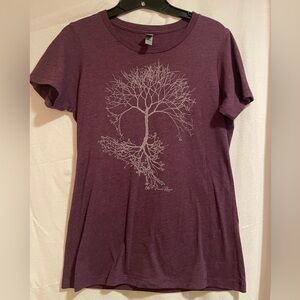 Next Level Apparel Plum Tree Graphic Women's Tee